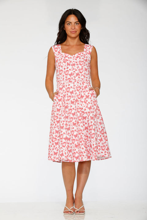 Vestido Heart Angel Swing en blanco