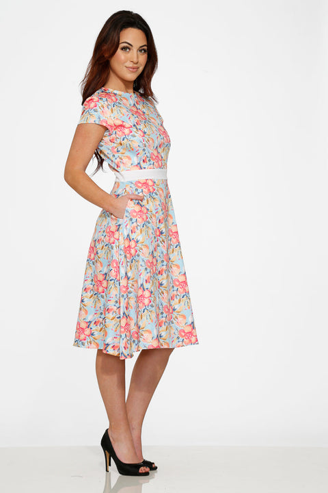 Vestido swing Sweet Hibiscus