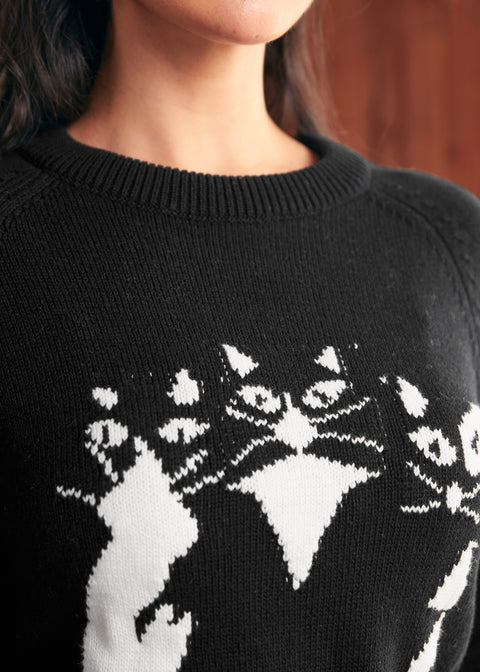 Sudadera de cuello redondo llena de nostalgia