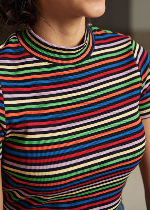 Top de cuello alto «Susurros de Otoño»