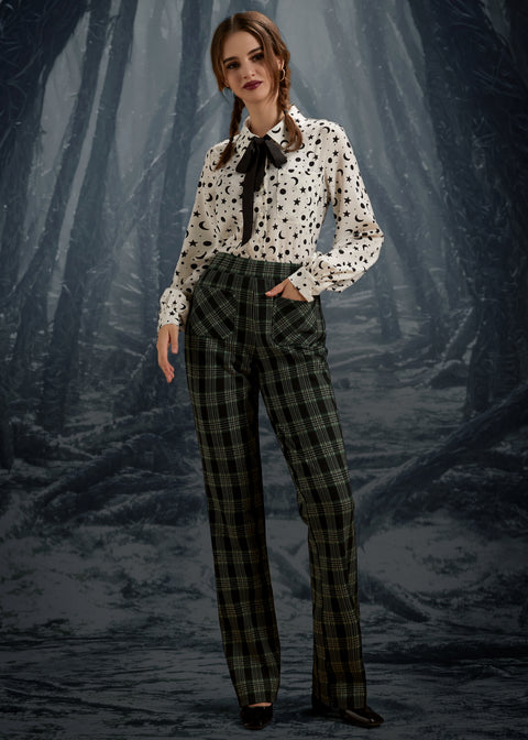 Blusa de noche encantada con cuello