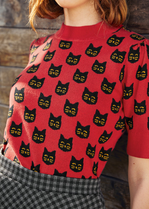 Jersey de hombros abullonados Retro Radiance