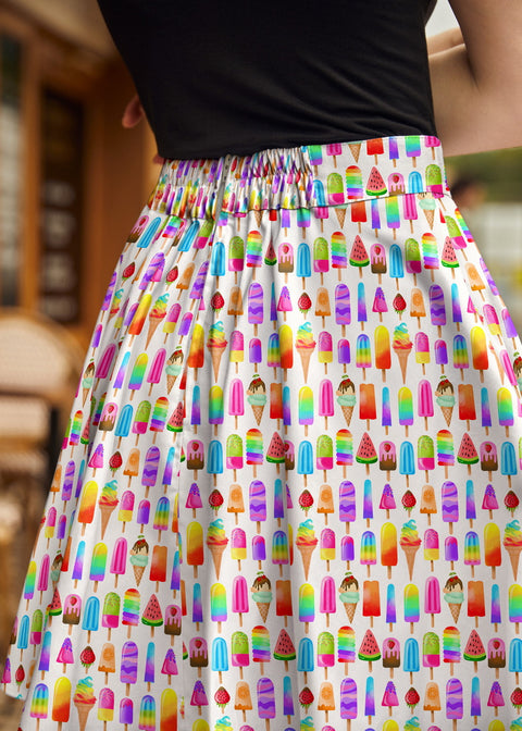 Falda patinadora de helado