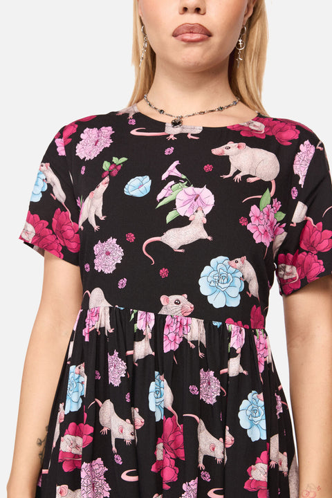 Vestido estampado Rat-A-Tat