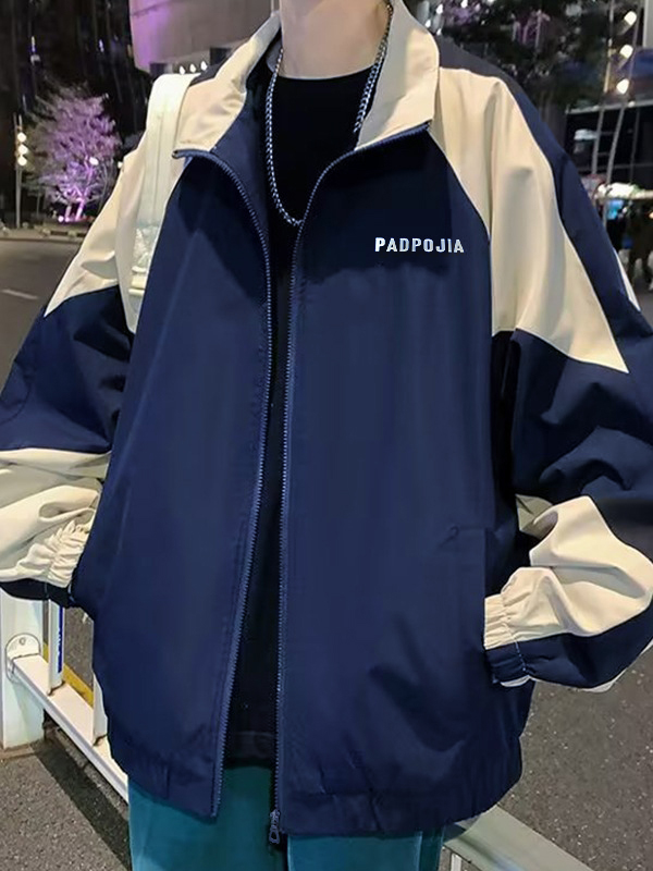 Men’s Contrast Zip Up Jacket