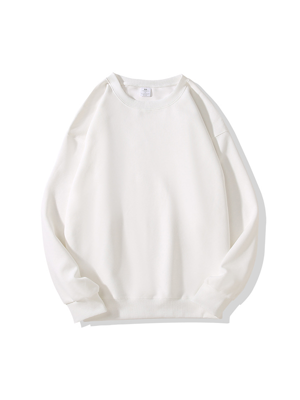 Solid Color Hoodless Crew Neck Sweaters