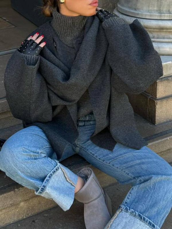 Lazy Shawl Cape Scarf Coat