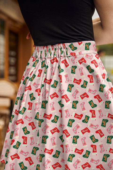 Medias y falda patinadora