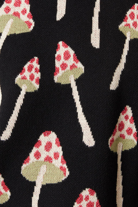 Jersey de punto con gorro de seta