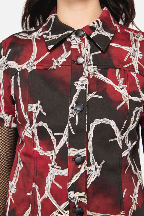 Minivestido de corazón afilado