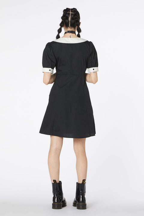 Vestido bordado con cachorros