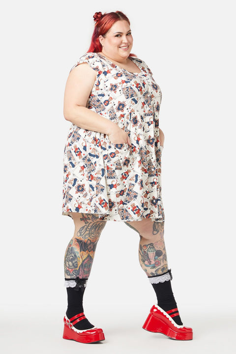 Vestido Curve Queen Of Cats con estampado