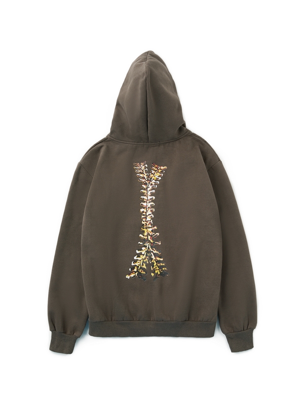 Skeleton Print Loose Hoodie