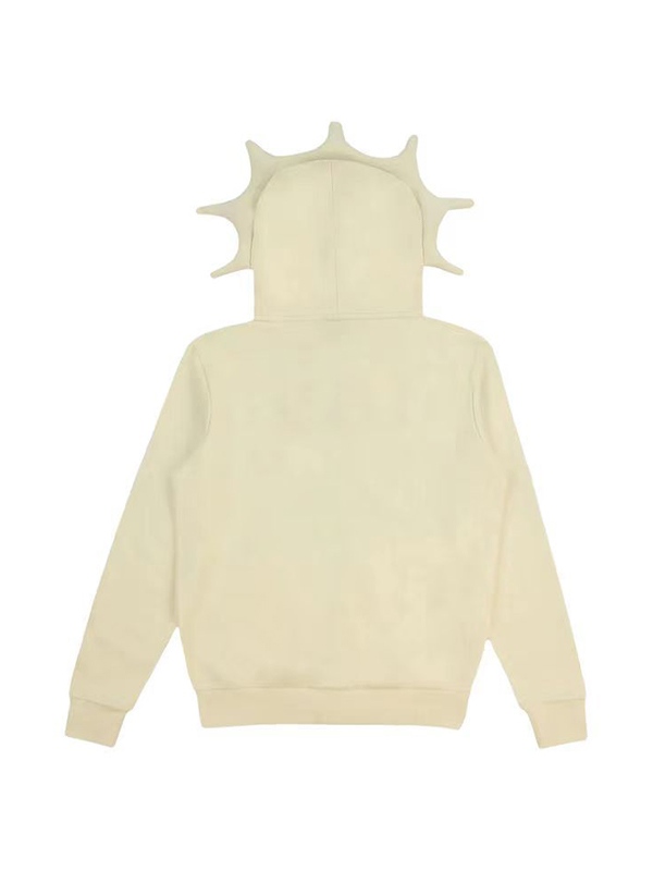 Men’s Funny Print Zip Up Oversized Hoodie