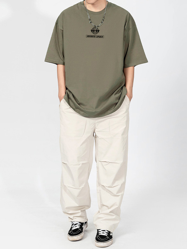 Men’s Retro Print Oversized Short Sleeve Tee