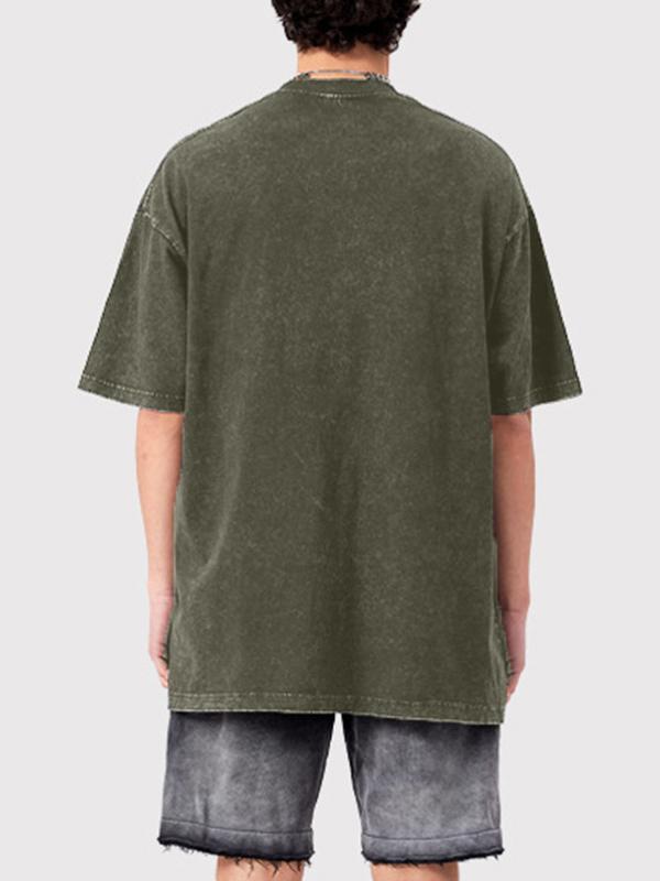 Men’s Washed Oversized Short Sleeve Tee