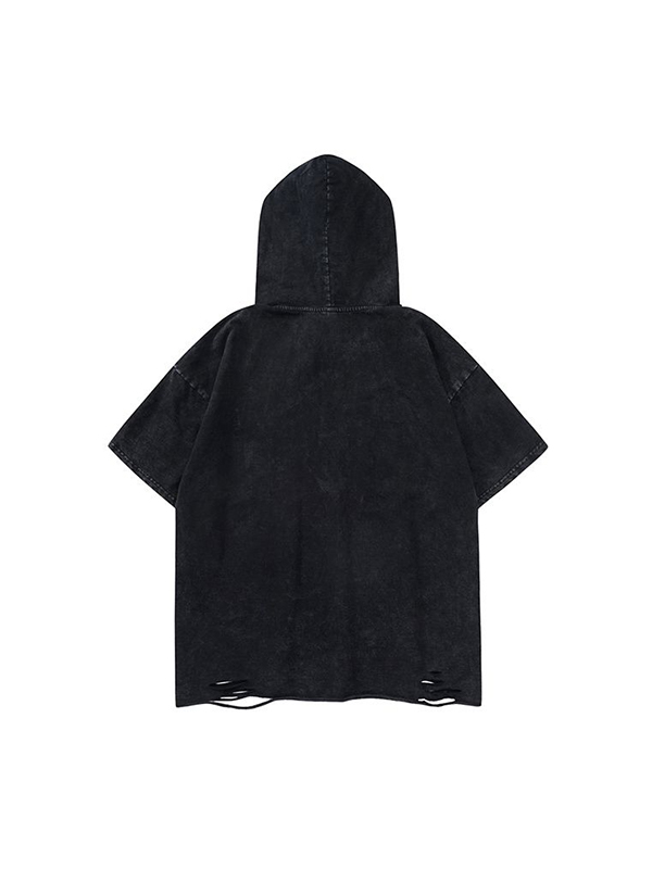 Men’s Spider Hood Oversized Long Sleeve Tee