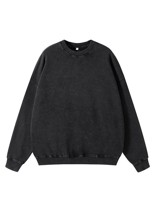 Men’s Solid Color Oversized Long Sleeve Sweatshirts