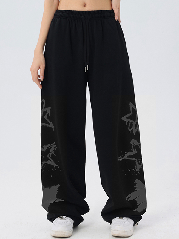 Star Print Sweatpants