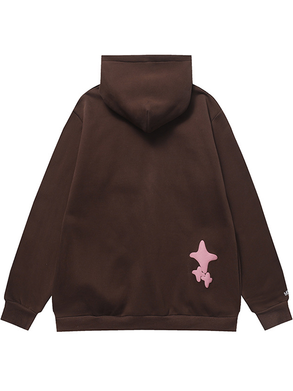 Men’s Blister Print Oversized Long Sleeve Hoodie