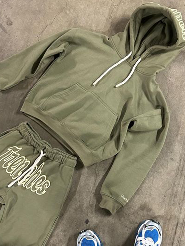 Men’s Street Solid Color Oversized Hoodie