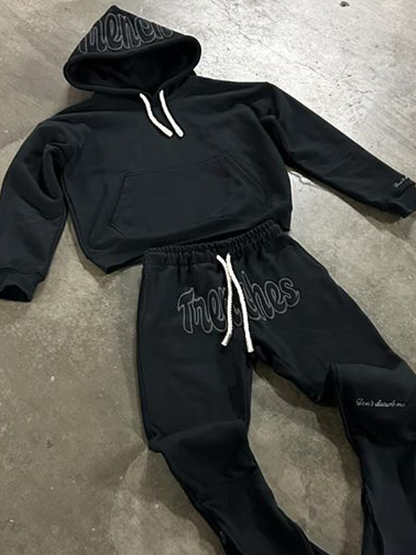 Men’s Street Solid Color Oversized Hoodie