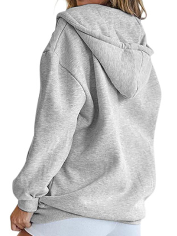 Solid Color Oversized Hoodie