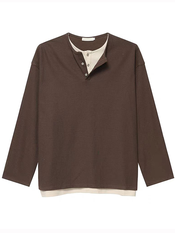 Men’s Solid Oversized Long Sleeves Tee