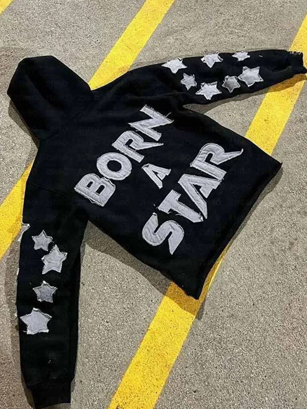 Men’s Street Lettering Oversized Hoodie