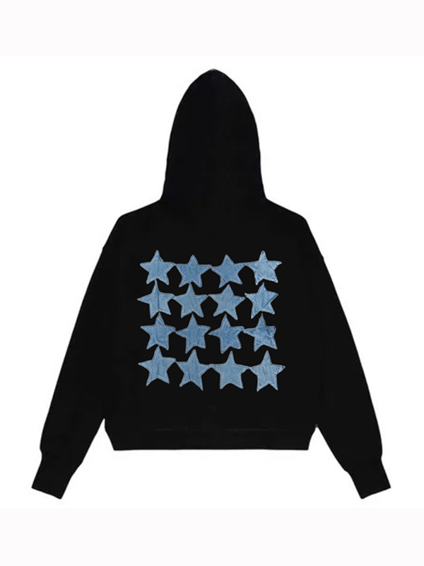 Men’s Star Print Oversized Hoodie