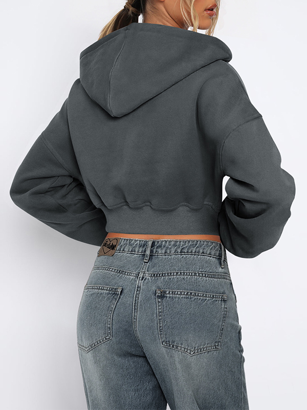 Solid Color Oversized Hoodie