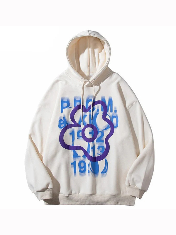 Men’s Lettering Print Oversized Hoodie