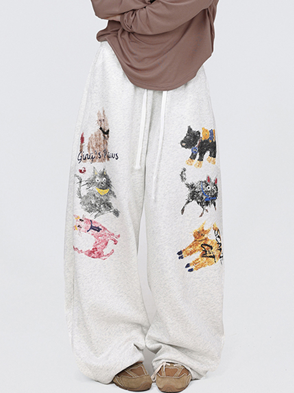 Street Animal Print Sweatpants