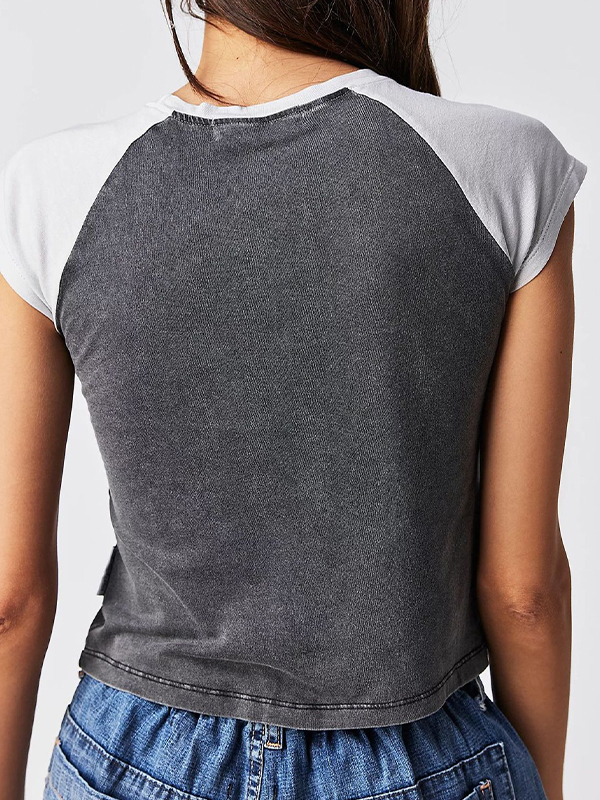 Clashing Star Print Short Sleeve Tee