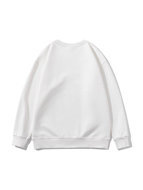 Men’s Solid Color Comfort Cotton Crew Neck Sweatshirt