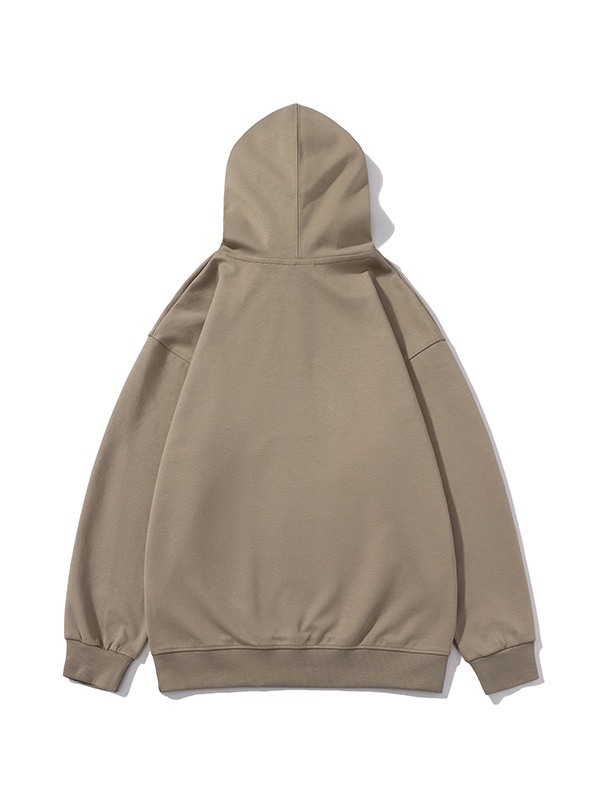 Men’s Solid Color Comfort Cotton Drawstring Oversized Hoodie