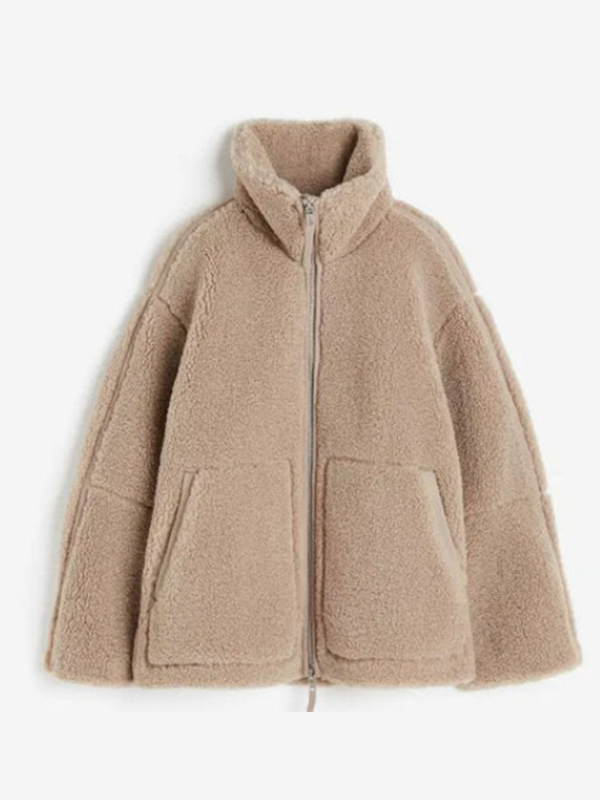 Lambswool polar fleece vintage jacket