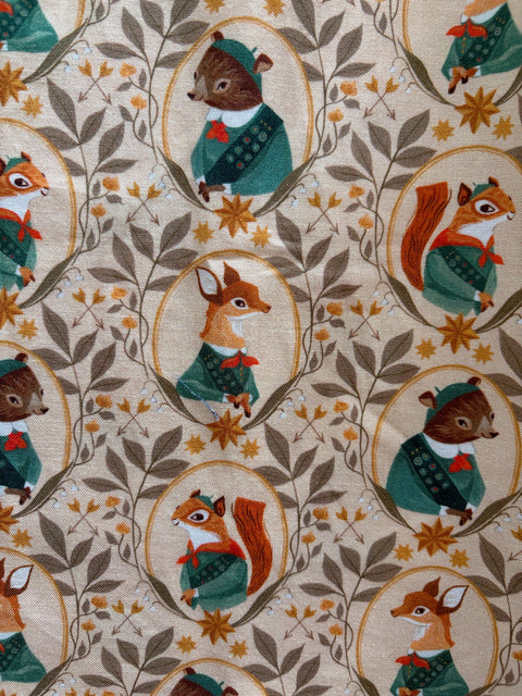 Vestido retro de corte ajustado y acampanado estilo explorador del bosque