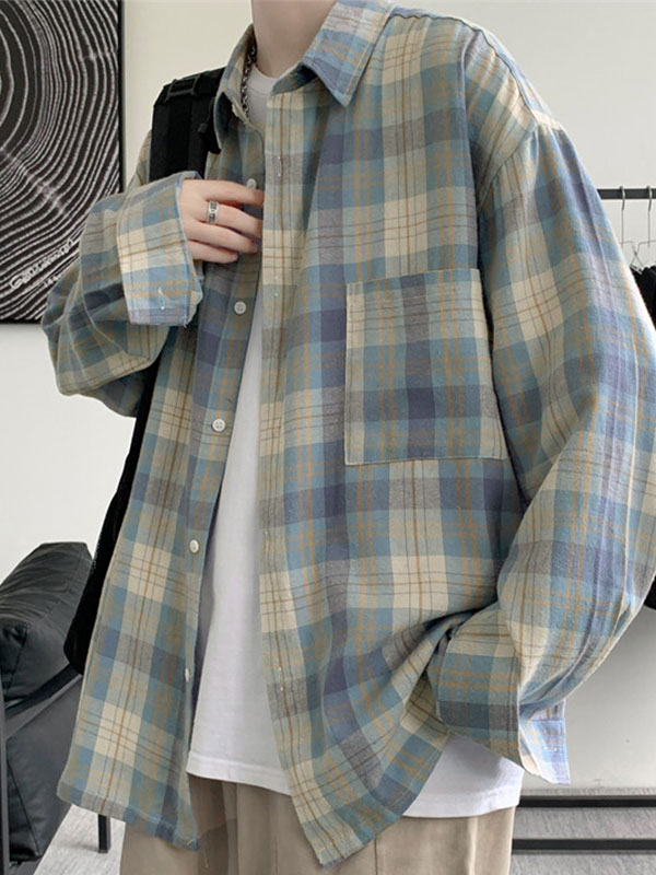 Men’s Brushed Checkered Shirt