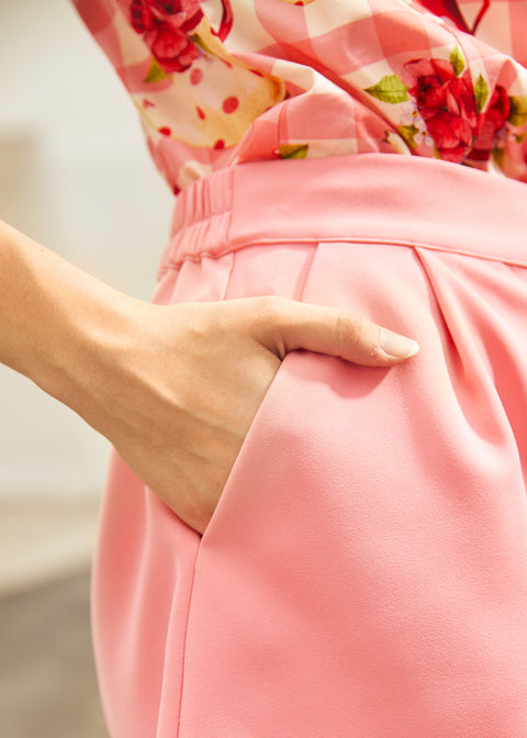 Pantalones cortos con lazo sonrojado