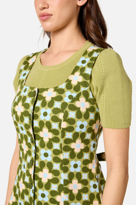 Vestido de peto corto Ginny estilo años 60