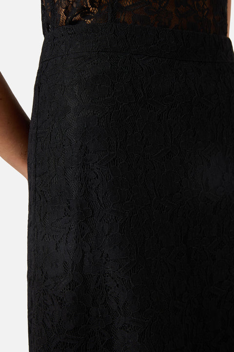 Falda midi de encaje Amara