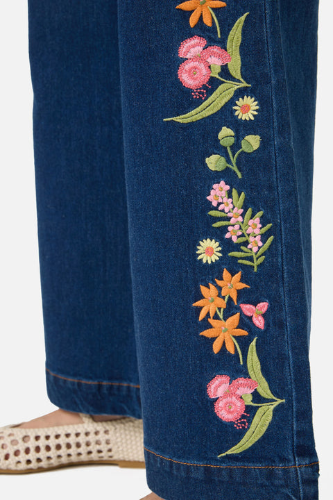 Jeans vaqueros bordados Liberty Native