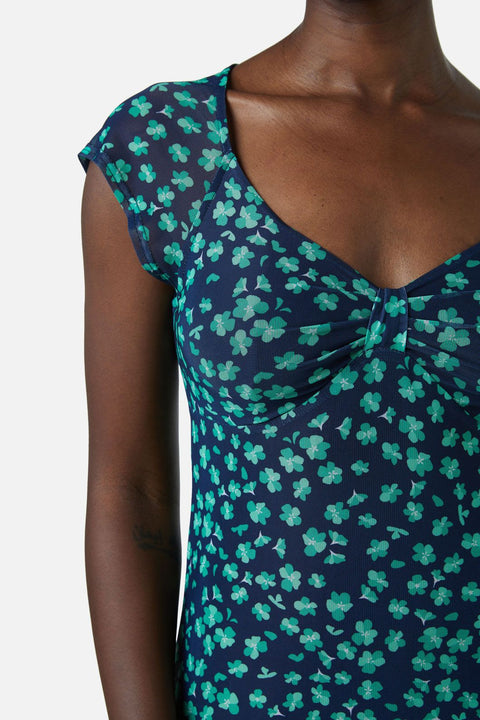 Vestido de malla Mille Fleur