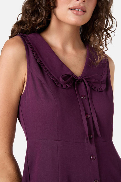 Vestido midi con cuello Dorothy