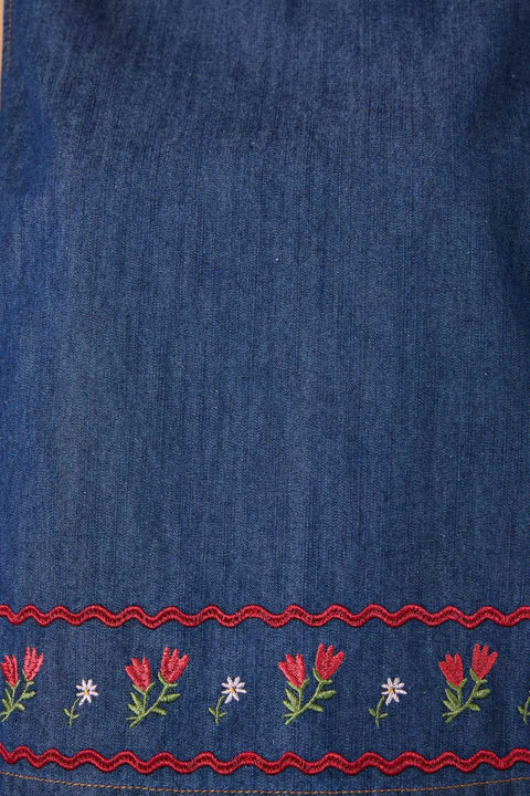 Top bordado de pradera