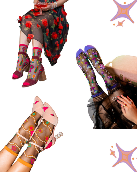 Paquete de calcetines negros transparentes 1 ?? Hora feliz