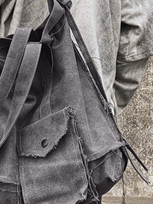 Raw Edge Large Crossbody Bag