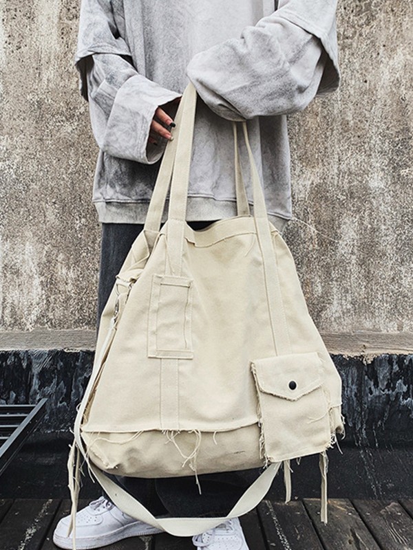 Raw Edge Large Crossbody Bag