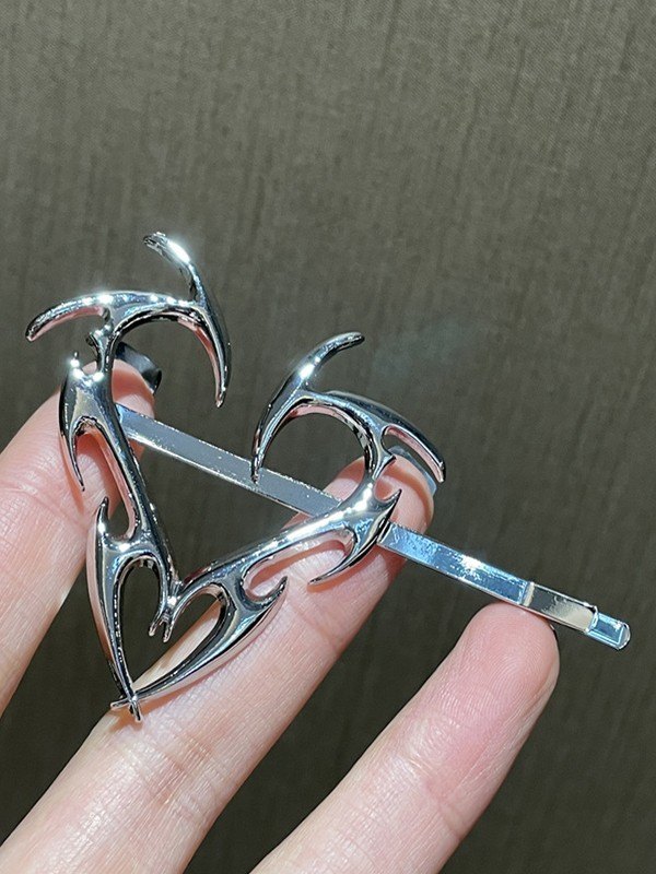 Tribal Heart Hair Barrette Clip